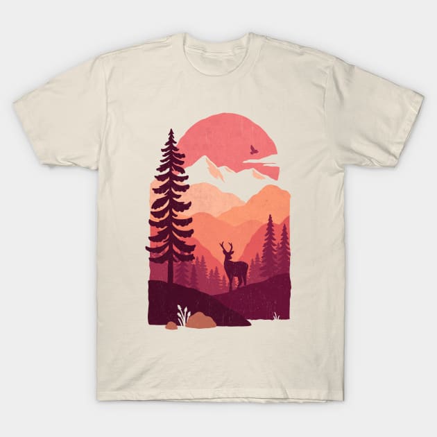 Crimson Peaks T-Shirt by WildOak